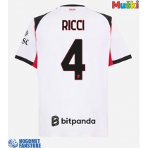 AC Milan Samuele Ricci #4 Gostujuci Dres 2025-26 Kratak Rukav